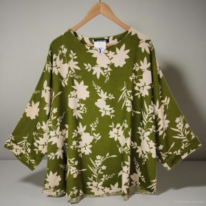 Atasan Blouse Wanita Oversize Motif Bunga